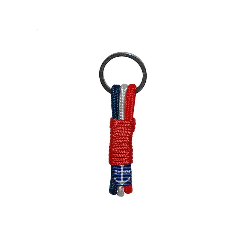 French Flag Handmade Lariat Keychain